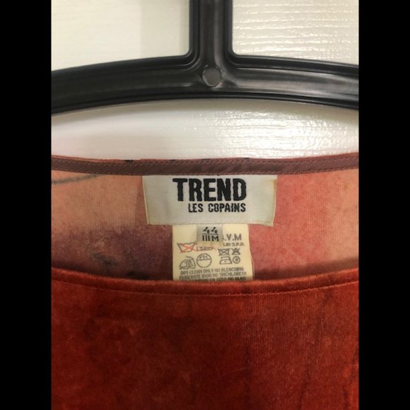 Trend Les Copains vintage designer velvet tunic - Picture 3 of 6